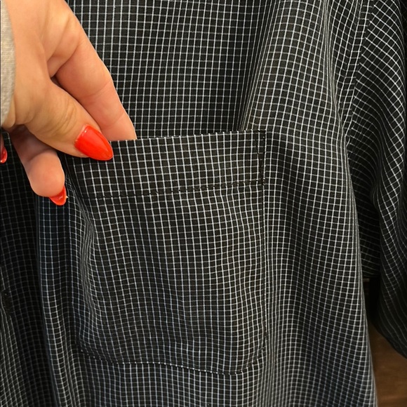 Men's Blue Checkered Shirt - Picture 3 of 6